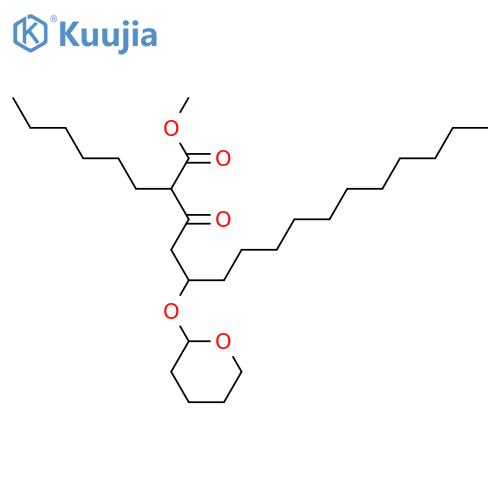 2-Hexyl-3-oxo-5-(tetrahydro-2H-pyran-2-yl)oxy-hexadecanoic Acid Methyl Ester(Mixture of Diastereomers) structure