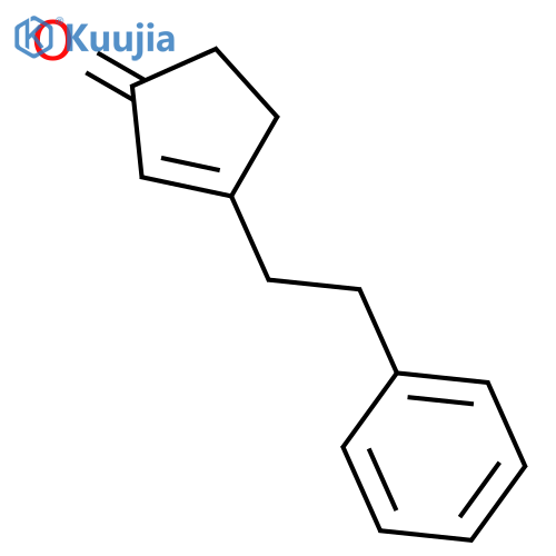 2-Cyclopenten-1-one, 3-(2-phenylethyl)- structure