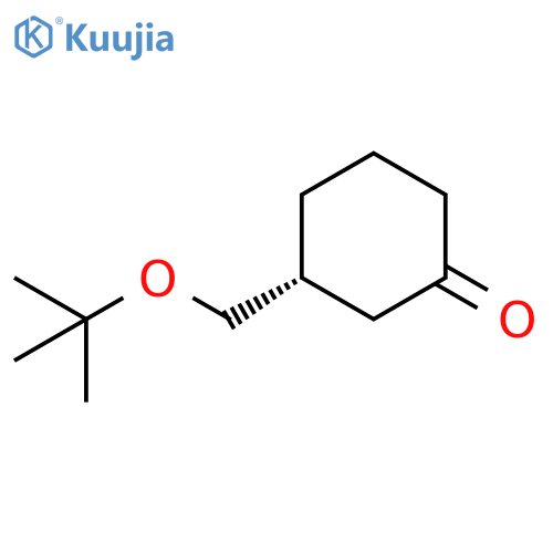 Cyclohexanone, 3-[(1,1-dimethylethoxy)methyl]-, (R)- structure