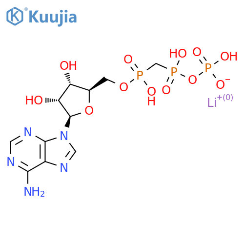 Adenosine, 5'-[hydrogen[[hydroxy(phosphonooxy)phosphinyl]methyl]phosphonate], dilithium salt (9CI) structure