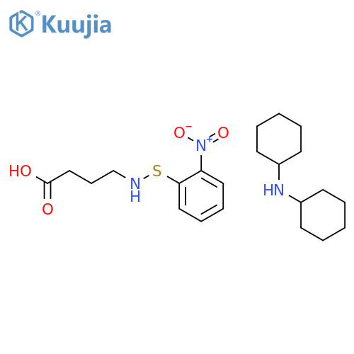 N-O-NITROPHENYLSULFENYL-GAMMA-AMINOBUTYRIC ACID DI(CYCLOHEXYL)AMMONIUM SALT structure