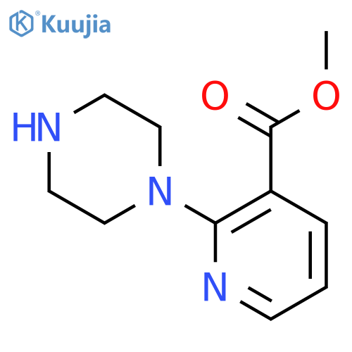 Methyl 2-(piperazin-1-yl)nicotinate structure