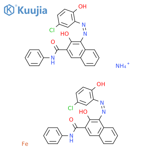 Azanium;4-[(5-chloro-2-hydroxyphenyl)diazenyl]-3-hydroxy-N-phenylnaphthalene-2-carboxamide;iron structure