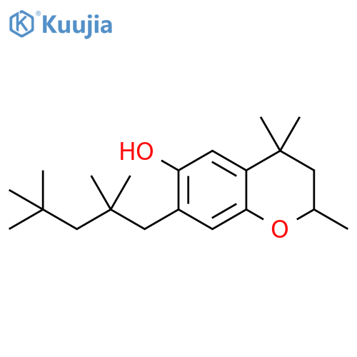 2H-1-Benzopyran-6-ol,3,4-dihydro-2,4,4-trimethyl-7-(2,2,4,4-tetramethylpentyl)- structure
