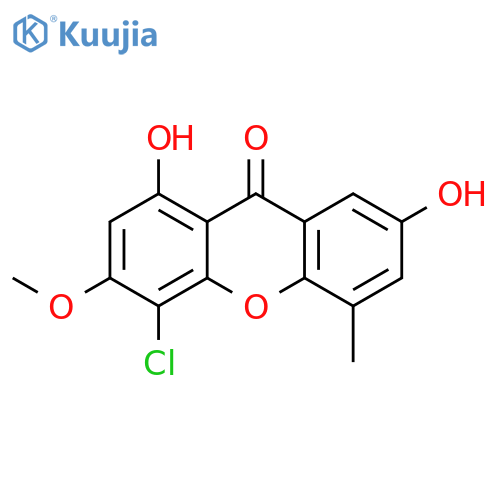 9H-Xanthen-9-one, 4-chloro-1,7-dihydroxy-3-methoxy-5-methyl- structure