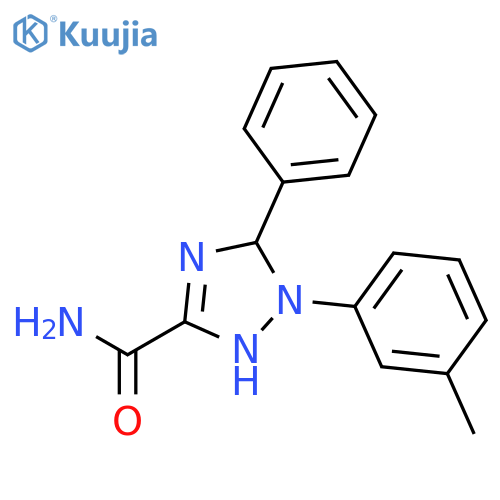 1H-1,2,4-Triazole-3-carboxamide, 2,5-dihydro-1-(3-methylphenyl)-5-phenyl- structure