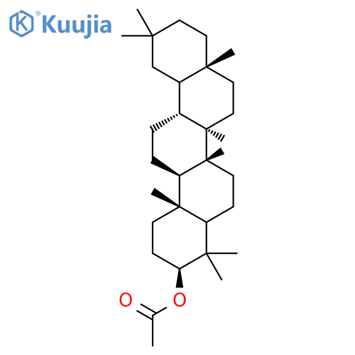 Olean-18-en-3-ol,3-acetate, (3b)- structure