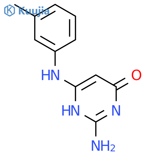 4(1H)-Pyrimidinone, 2-amino-6-[(3-methylphenyl)amino]- structure