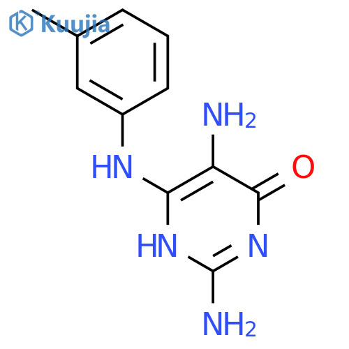 4(1H)-Pyrimidinone, 2,5-diamino-6-[(3-methylphenyl)amino]- structure