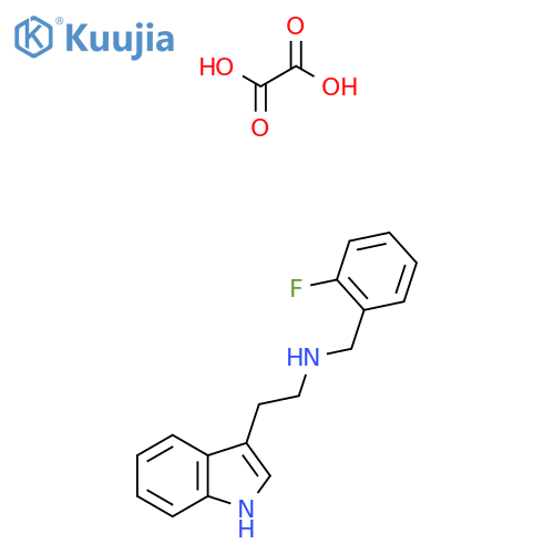 (2-Fluoro-benzyl)-[2-(1H-indol-3-YL)-ethyl]-amine oxalate structure