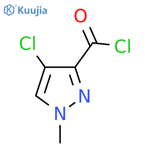 4-Chloro-1-methyl-1H-pyrazole-3-carbonyl chloride structure