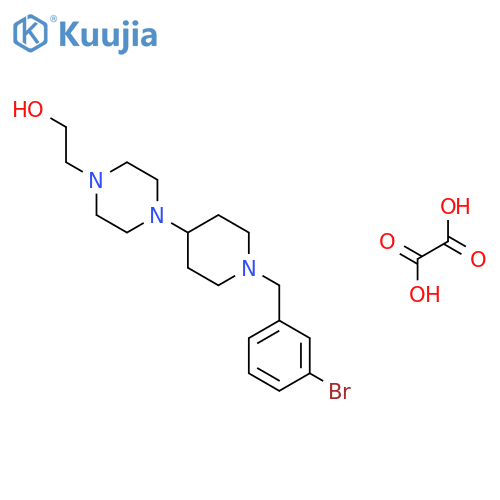 2-(4-(1-(3-bromobenzyl)piperidin-4-yl)piperazin-1-yl)ethanol oxalate structure