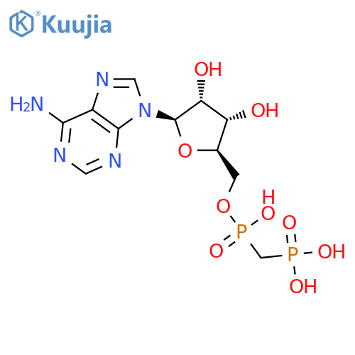 Adenosine, 5'-[hydrogen(phosphonomethyl)phosphonate], disodium salt (9CI) structure