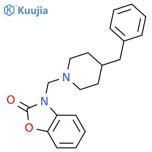2(3H)-Benzoxazolone,3-[[4-(phenylmethyl)-1-piperidinyl]methyl]- structure