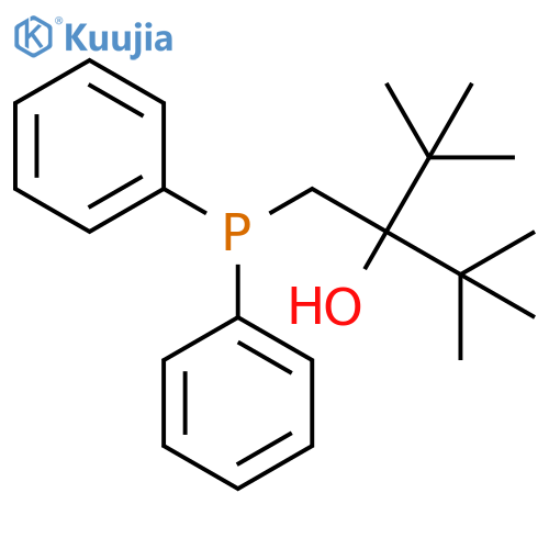 3-[(Diphenylphosphanyl)methyl]-2,2,4,4-tetramethylpentan-3-ol structure