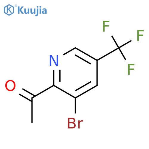 1-(3-Bromo-5-(trifluoromethyl)pyridin-2-yl)ethanone structure