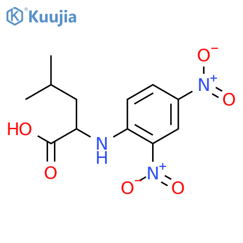 Leucine,N-(2,4-dinitrophenyl)- structure