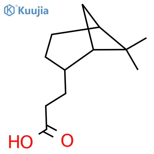 3-{6,6-dimethylbicyclo3.1.1heptan-2-yl}propanoic acid structure