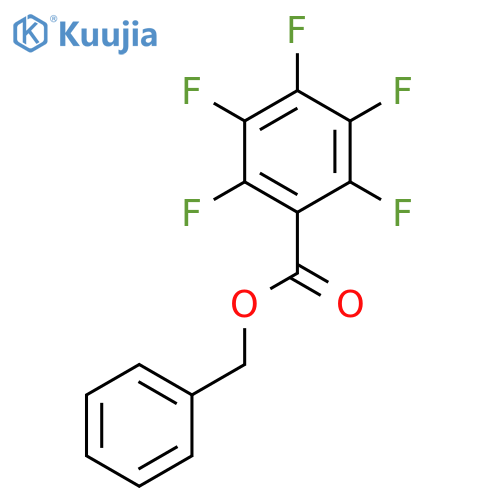 Benzoic acid, pentafluoro-, phenylmethyl ester structure