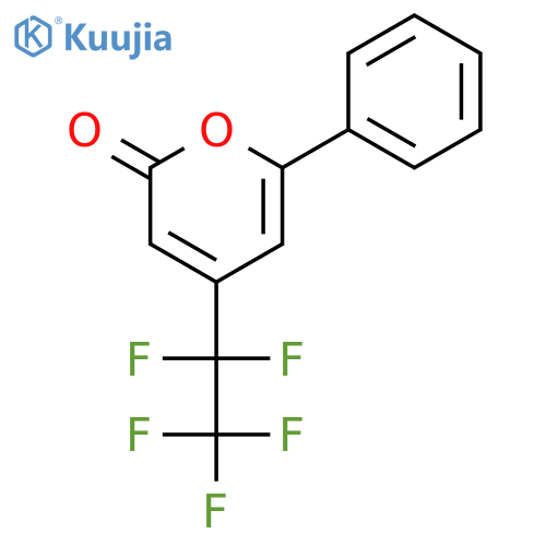2H-Pyran-2-one, 4-(pentafluoroethyl)-6-phenyl- structure