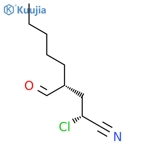 Nonanenitrile, 2-chloro-4-formyl-, (R*,R*)- structure