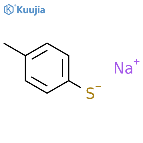 Benzenethiol,4-methyl-, sodium salt (1:1) structure