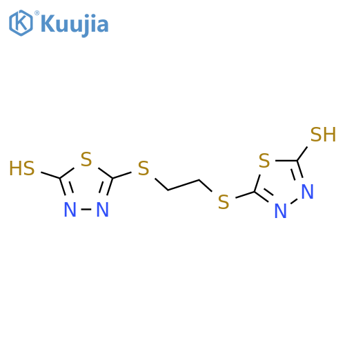 1,3,4-Thiadiazole-2(3H)-thione,5,5'-[1,2-ethanediylbis(thio)]bis- (9CI) structure