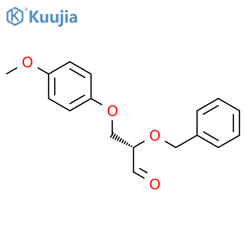 Propanal, 3-(4-methoxyphenoxy)-2-(phenylmethoxy)-, (S)- structure