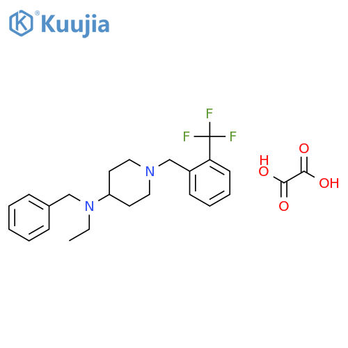 Benzyl-ethyl-[1-(2-trifluoromethyl-benzyl)-piperidin-4-yl]-amine structure