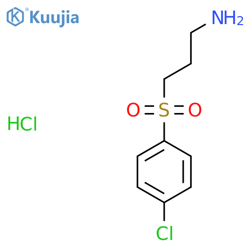 3-(4-chlorobenzenesulfonyl)propan-1-amine hydrochloride structure