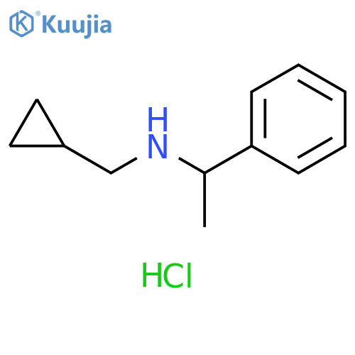 N-(cyclopropylmethyl)-1-phenylethanamine hydrochloride structure