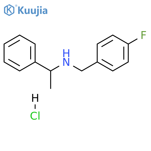 N-(4-Fluorobenzyl)-1-phenyl-1-ethanamine hydrochloride structure
