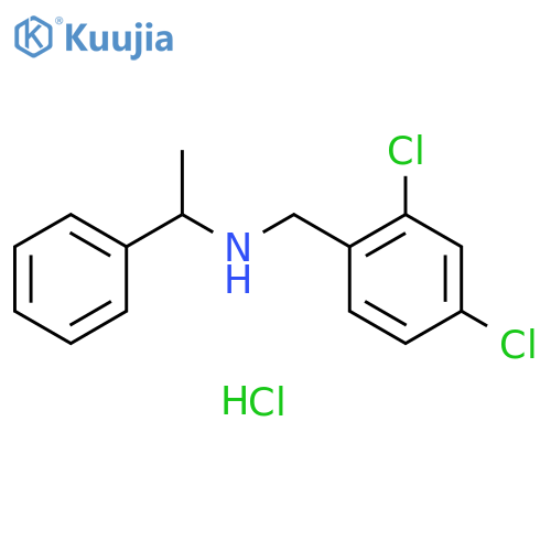N-(2,4-Dichlorobenzyl)-1-phenyl-1-ethanamine hydrochloride structure