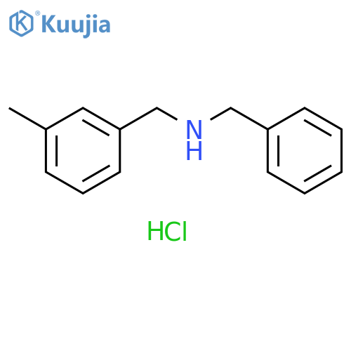N-benzyl-1-(3-methylphenyl)methanamine hydrochloride structure