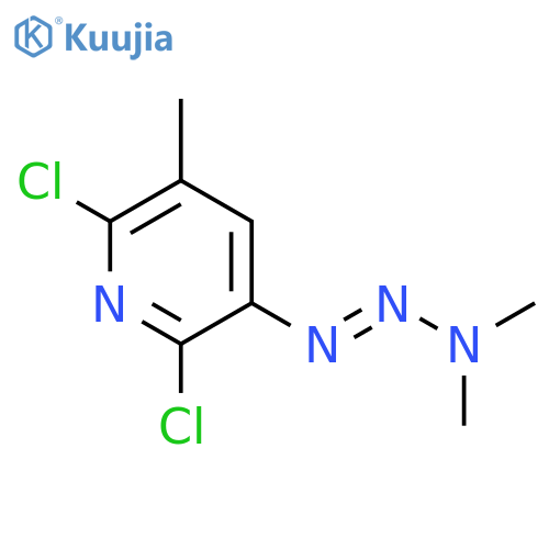 Pyridine, 2,6-dichloro-3-(3,3-dimethyl-1-triazenyl)-5-methyl- structure