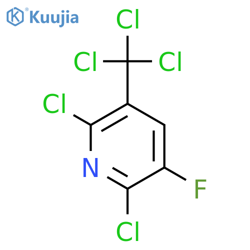 PYRIDINE, 2,6-DICHLORO-3-FLUORO-5-(TRICHLOROMETHYL)- structure
