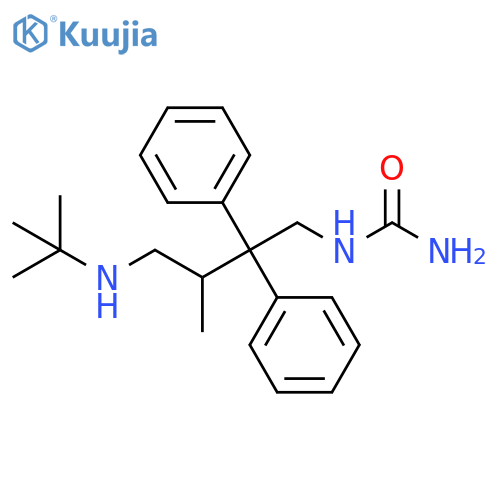 Urea, [4-[(1,1-dimethylethyl)amino]-3-methyl-2,2-diphenylbutyl]- structure