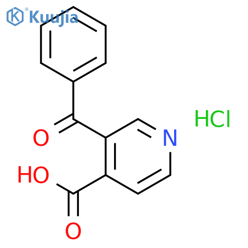 4-PYRIDINECARBOXYLIC ACID, 3-BENZOYL-, HYDROCHLORIDE structure