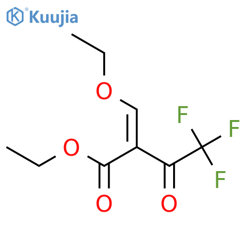 ethyl 2-(ethoxymethylene)-4,4,4-trifluoro-3-oxobutanoate structure
