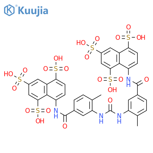 1,3,5-Naphthalenetrisulfonicacid,8-[[4-methyl-3-[[[[2-methyl-5-[[(4,6,8-trisulfo-1-naphthalenyl)amino]carbonyl]phenyl]amino]carbonyl]amino]benzoyl]amino]-,sodium salt (1:6) structure