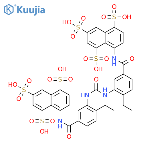 1,3,5-Naphthalenetrisulfonicacid, 8,8'-[carbonylbis[imino(4-ethyl-3,1-phenylene)carbonylimino]]bis-,hexasodium salt (9CI) structure