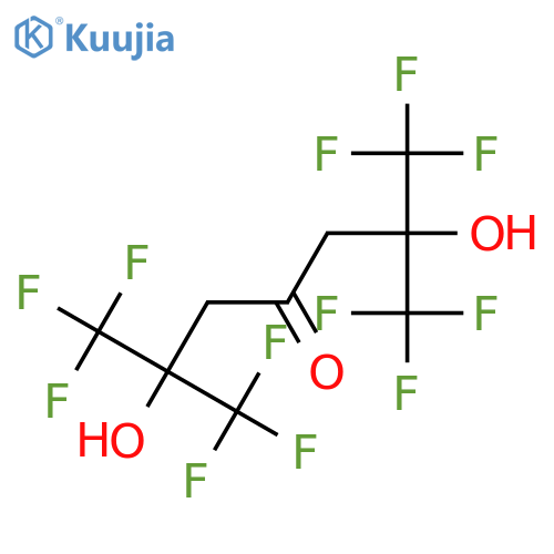 1,1,1,7,7,7-Hexafluoro-2,6-dihydroxy-2,6-bis(trifluoromethylheptan-4-one) structure