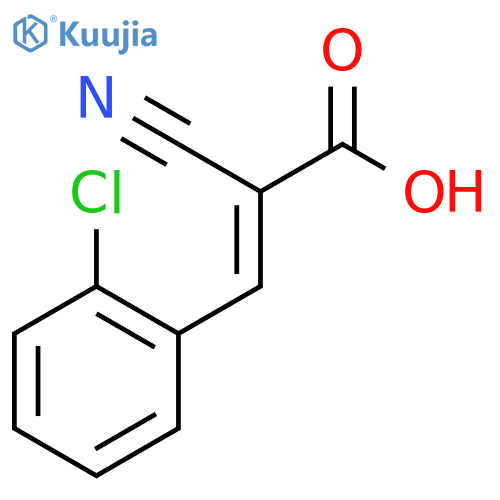 2-Propenoic acid, 3-(2-chlorophenyl)-2-cyano- structure