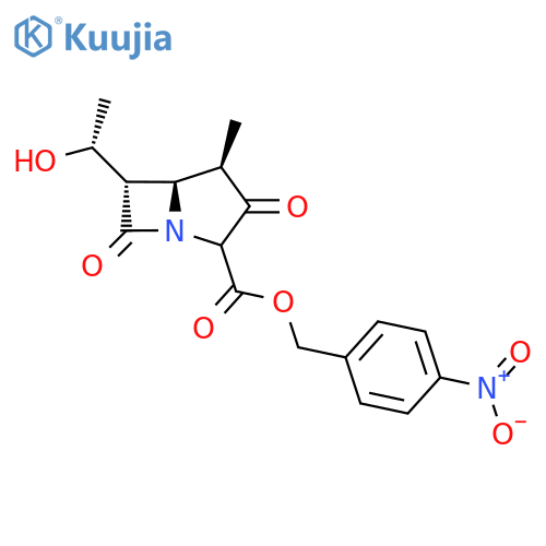 4-Nitrobenzyl (4R,5R,6S)-6-[(1R)-1-hydroxyethyl]4-methyl-3,7-dioxo-1-azabicyclo[3.2.0]heptane-2-carboxylate structure