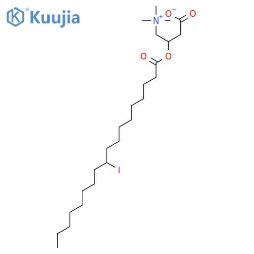 1-Propanaminium,3-carboxy-2-[(10-iodo-1-oxooctadecyl)oxy]-N,N,N-trimethyl-, inner salt structure