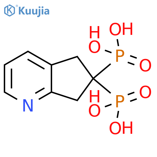 Phosphonic acid,P,P'-(5,7-dihydro-6H-cyclopenta[b]pyridin-6-ylidene)bis- structure