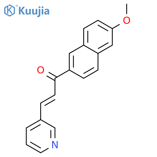 2-Propen-1-one, 1-(6-methoxy-2-naphthalenyl)-3-(3-pyridinyl)- structure