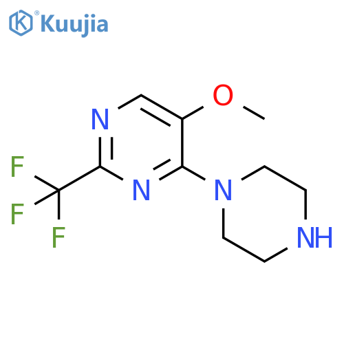 5-Methoxy-4-piperazino-2-(trifluoromethyl)-pyrimidine structure