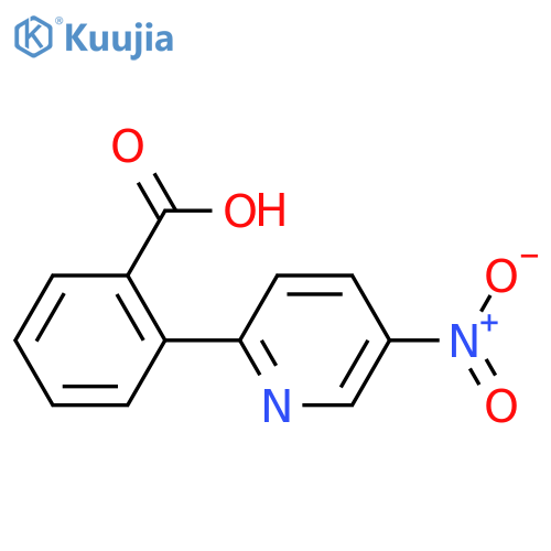 2-(5-Nitro-2-pyridinyl)benzenecarboxylic acid structure