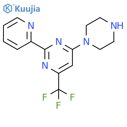 4-Piperazino-2-(2-pyridinyl)-6-(trifluoromethyl)-pyrimidine structure